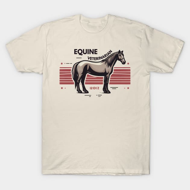 Equine Veterinarian T-Shirt by TaevasDesign